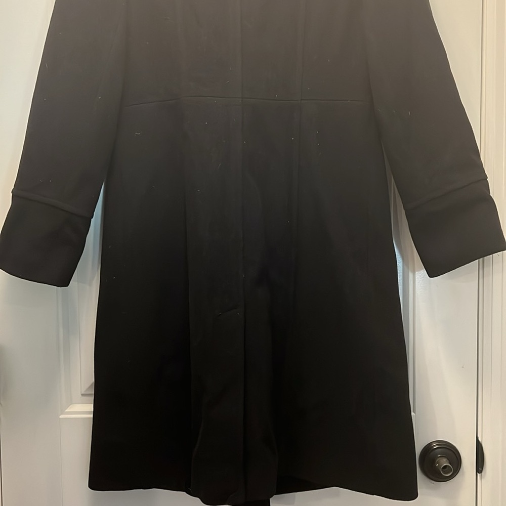 Women’s Ellen Tracy Black Car Coat‎ Size 6 - Picture 9 of 9